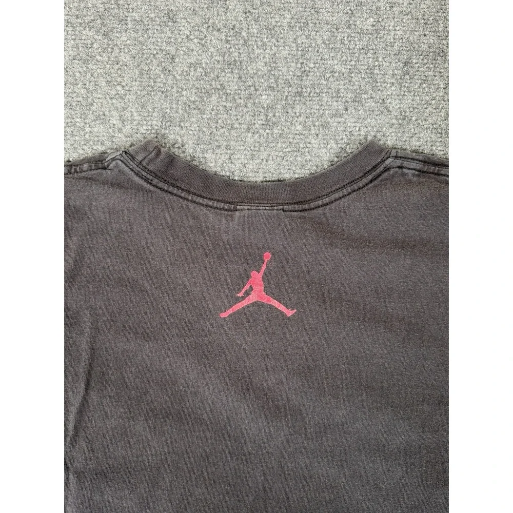 Vintage Y2K Jordan 23 T Shirt Mens XL Black Red Jumpman Basketball Graphic Tee